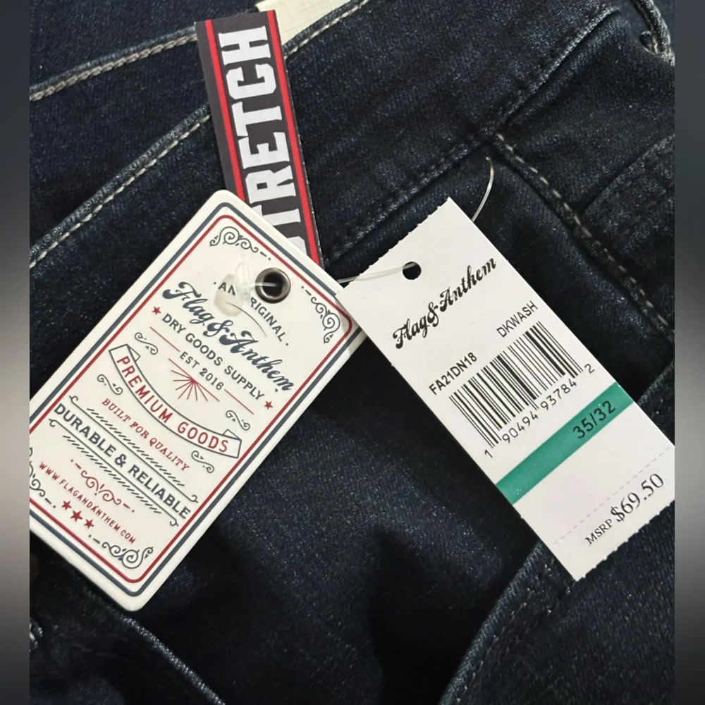 NWT Flag & Anthem Nashville Straight Jeans, size 35 X 32